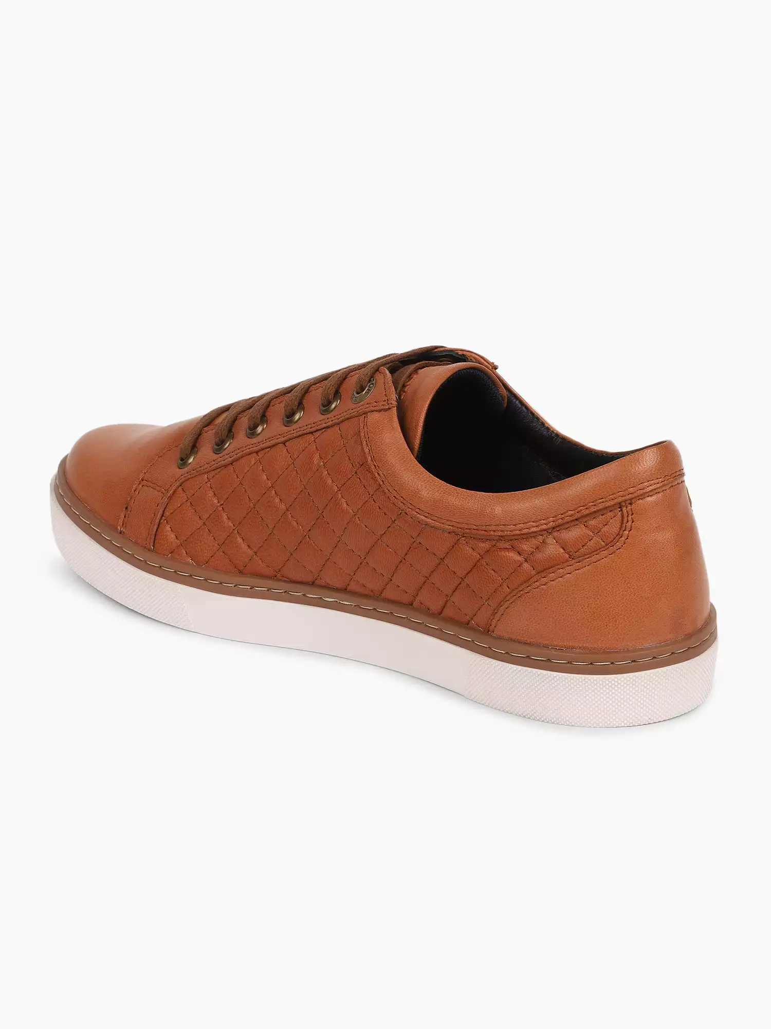 Ezok Men Casual Leather Sneaker ( Tan )