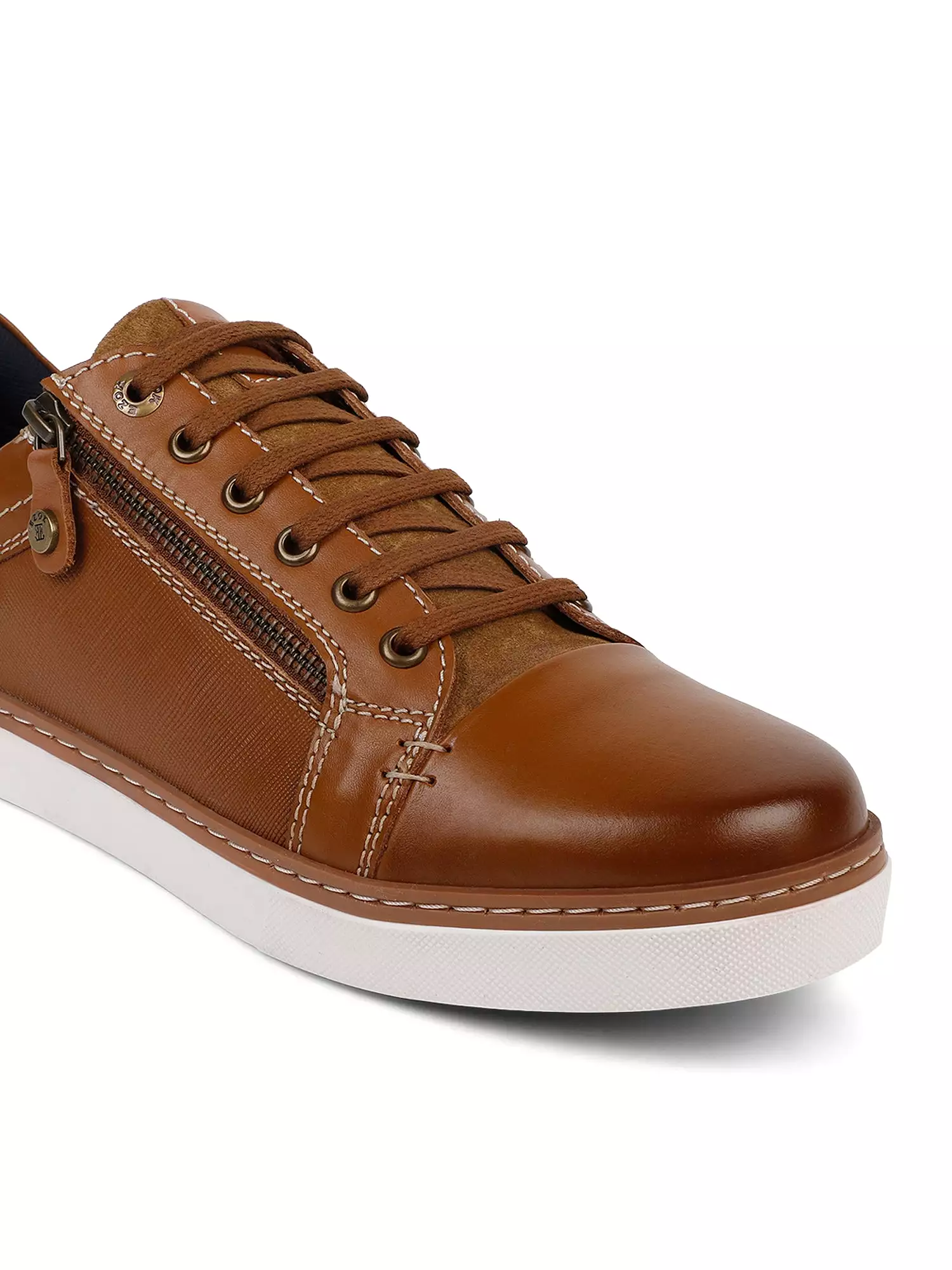 Ezok Men Tan Sneaker Casual Shoes