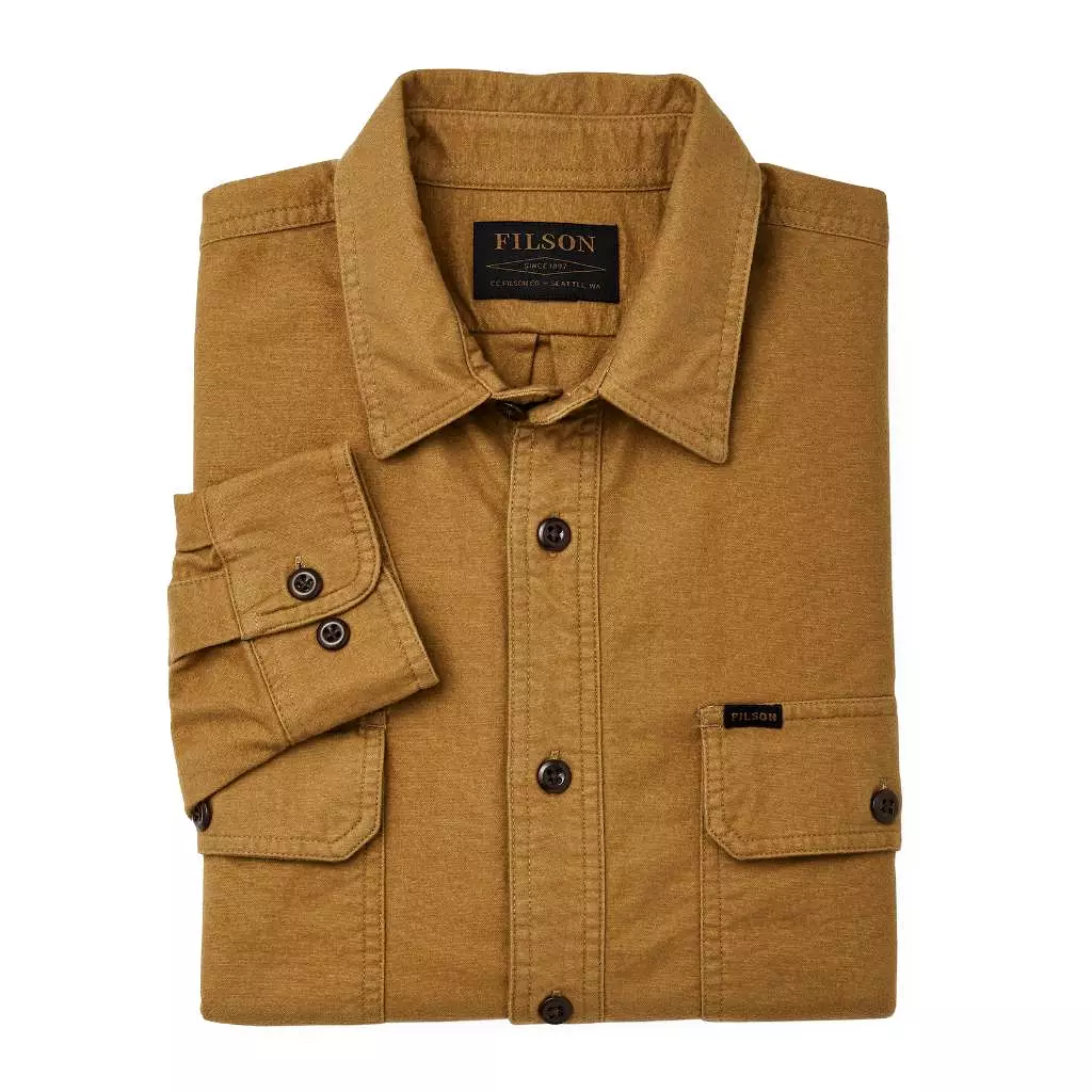 Filson Field Flannel Shirt | Tan Nubuck