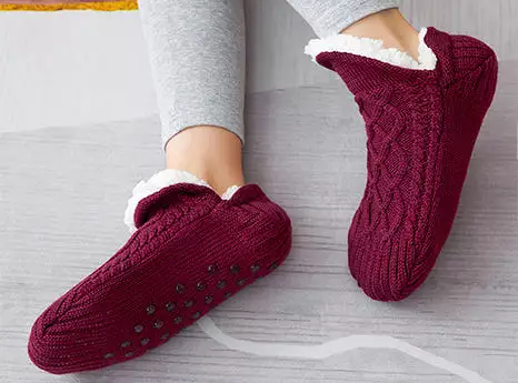 FitVille Fluffy Cozy Non-slip Slipper Socks (Unisex)