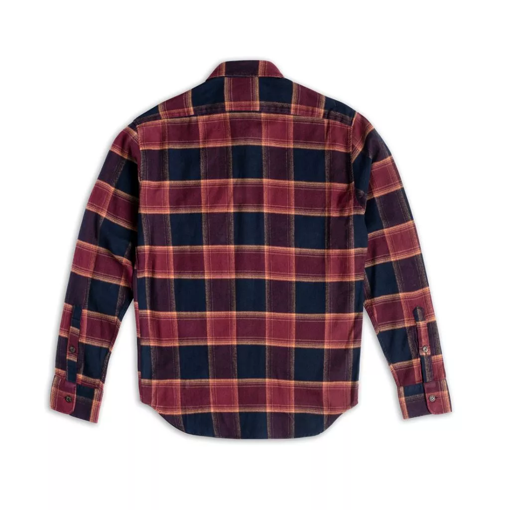 Forever Flannel Shirt | Navy & Burgundy