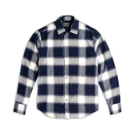 Forever Flannel Shirt | Navy & Cream