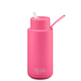 Frank Green NEON Ceramic Reusable Bottle - Straw Lid