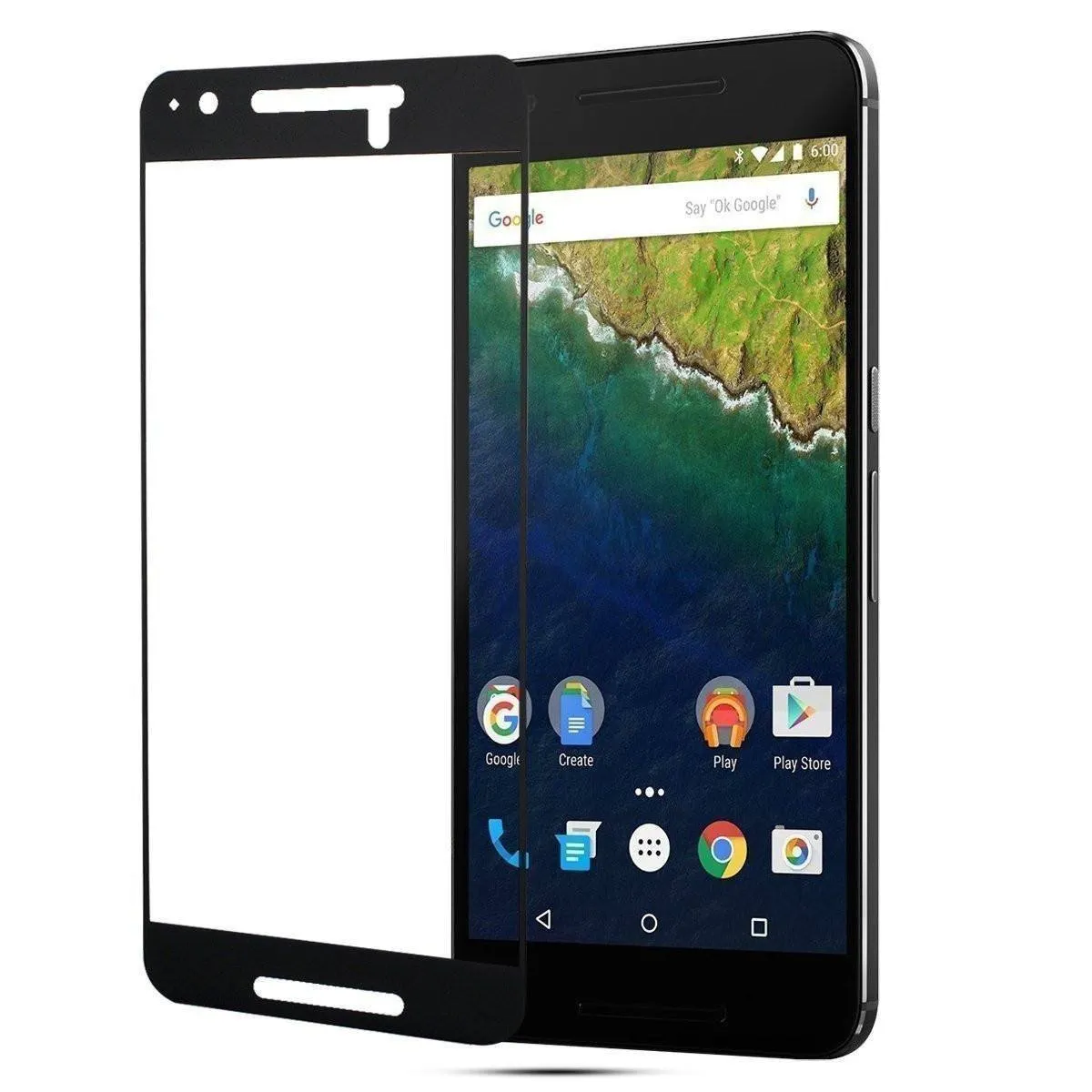 Full Cover Tempered Glass Screen Protector for Google Nexus 6P