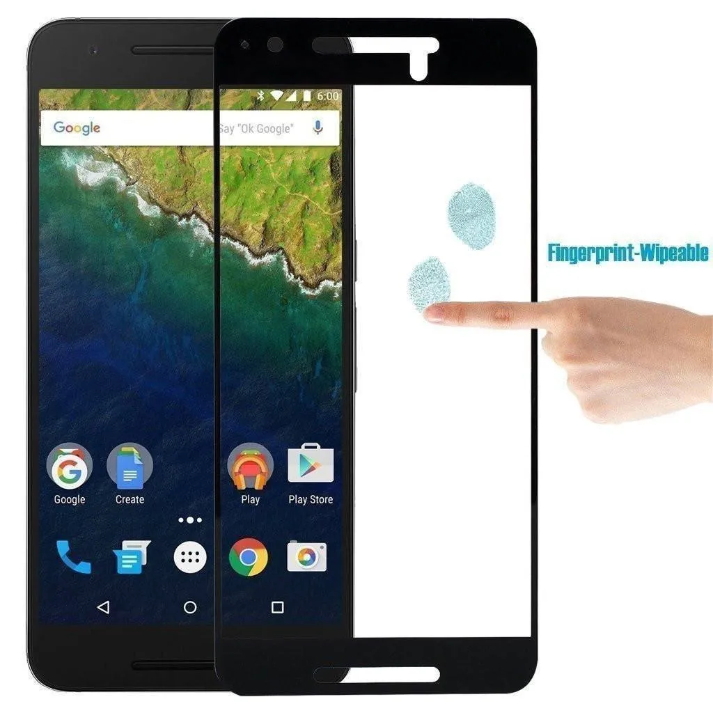 Full Cover Tempered Glass Screen Protector for Google Nexus 6P