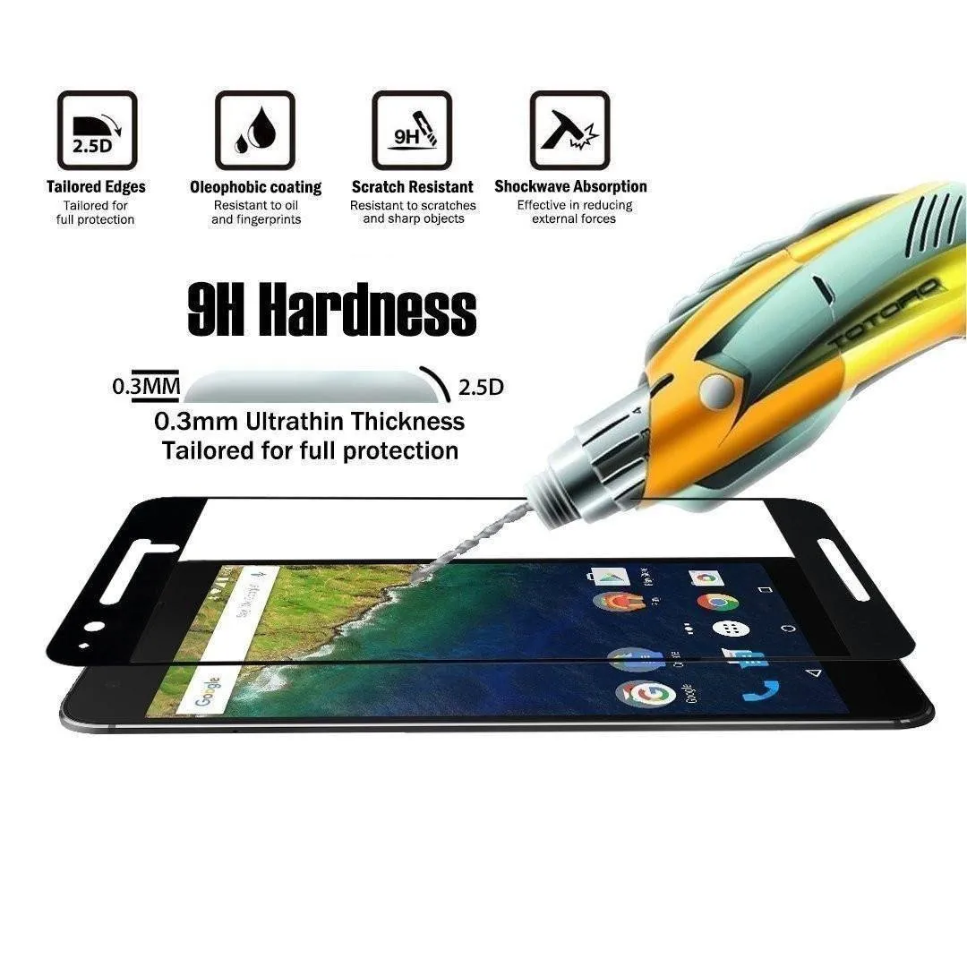 Full Cover Tempered Glass Screen Protector for Google Nexus 6P