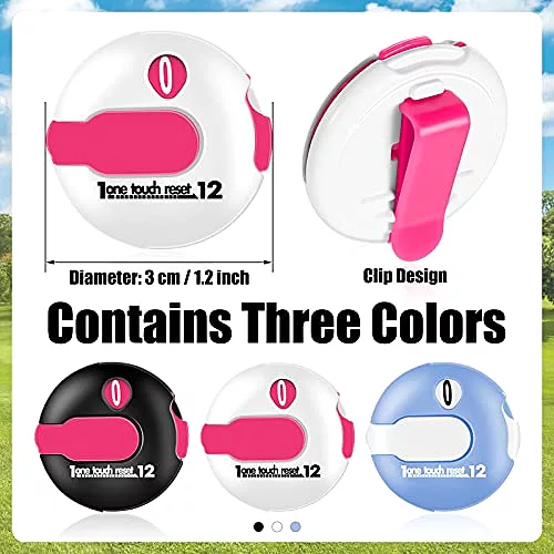 Golf Score Clickers - NEW Bright Color 3 Pieces Golf Stroke Counter