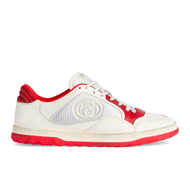 GUCCI MEN'S MAC80 SNEAKER - OFF WHITE/RED