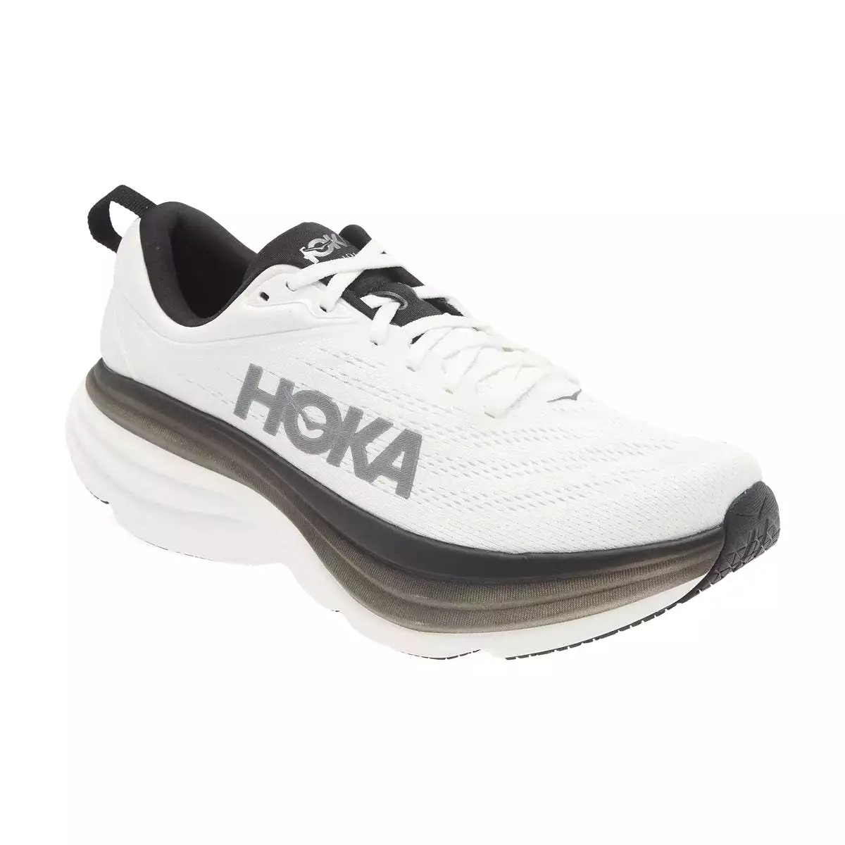 Hoka Men's Bondi 8 White/Black