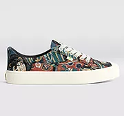 Hokusai OCA Low Warrior Print Canvas Sneaker Men