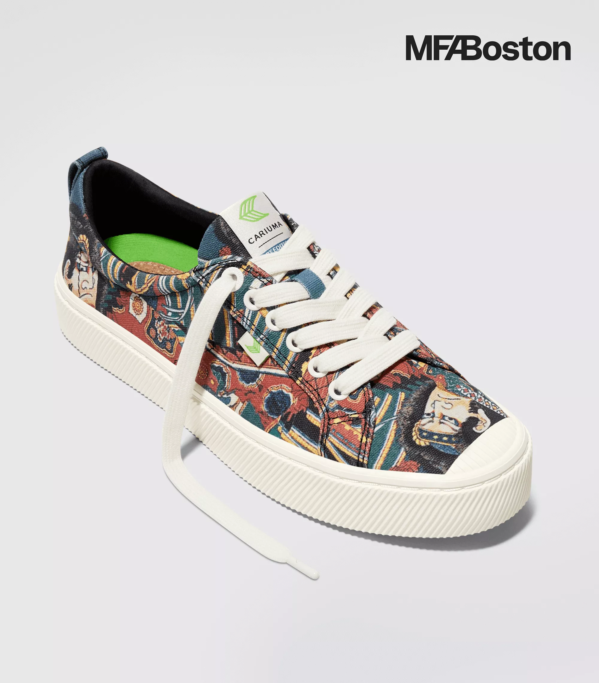 Hokusai OCA Low Warrior Print Canvas Sneaker Men