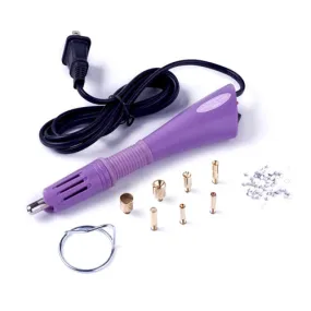 Hotfix Rhinestone Applicator Tool, Universal Plug, With 7 Interchangeable Tips, 18.5x4x2.3cm