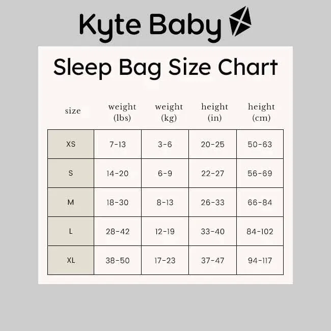 Kyte Baby 1.0 Tog Sleep Bag in Sakura