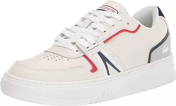 Lacoste Men's L001 Sneaker White,Navy,Red