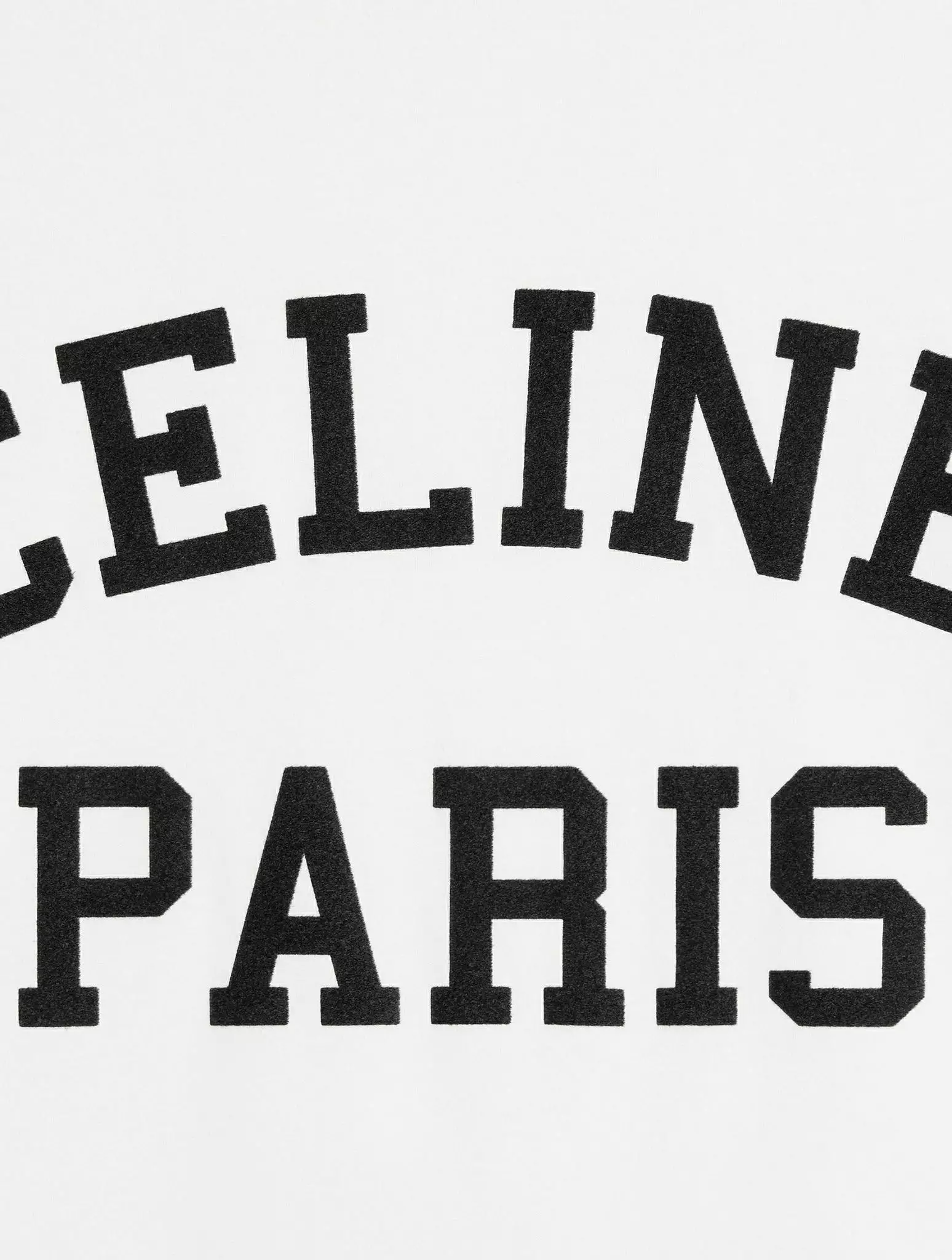 LOOSE CELINE PARIS T-SHIRT IN COTTON JERSEY OFF-WHITE / NAVY BLUE / BLACK