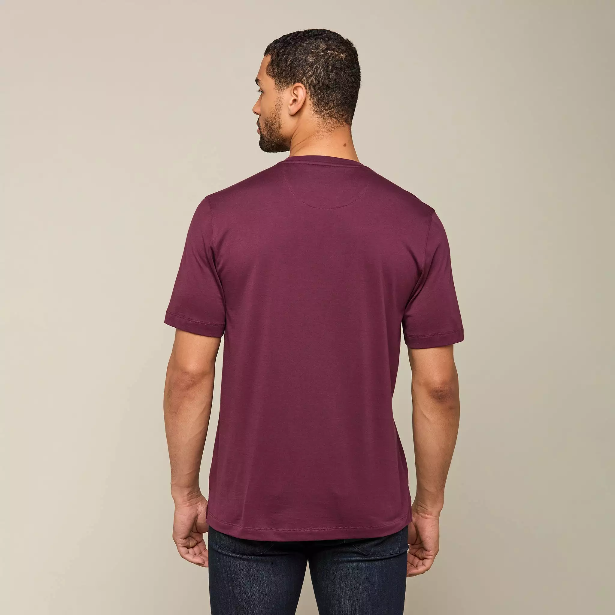 Lucchese Pima Cotton Tee :: Purple