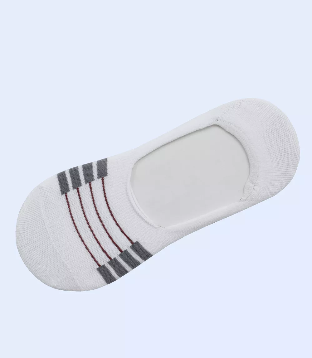 MA1621-WHITE-No-show Socks For Men