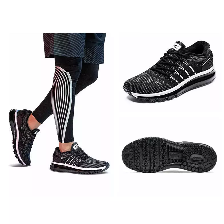 Men Running Shoes Air Cushioning Sneaker Ultra Light Shock Absorption Breathable Wear-resistant Fitness Trainers Sports Sneaker