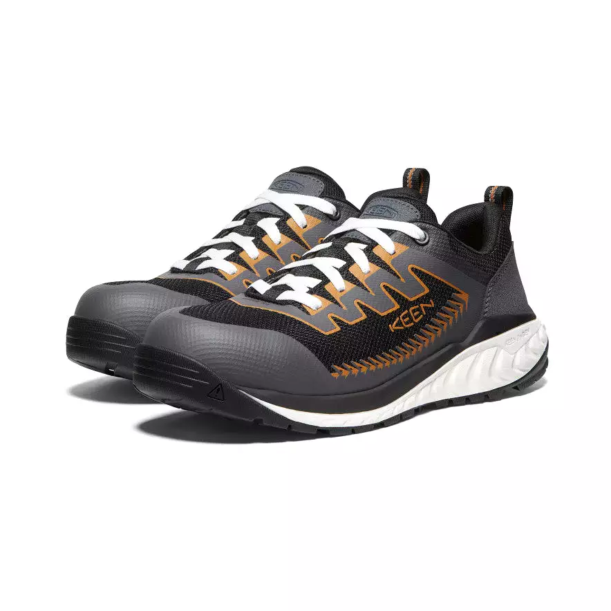 Men's Arvada Work Sneaker (Carbon-Fiber Toe)  |  Black/Curry