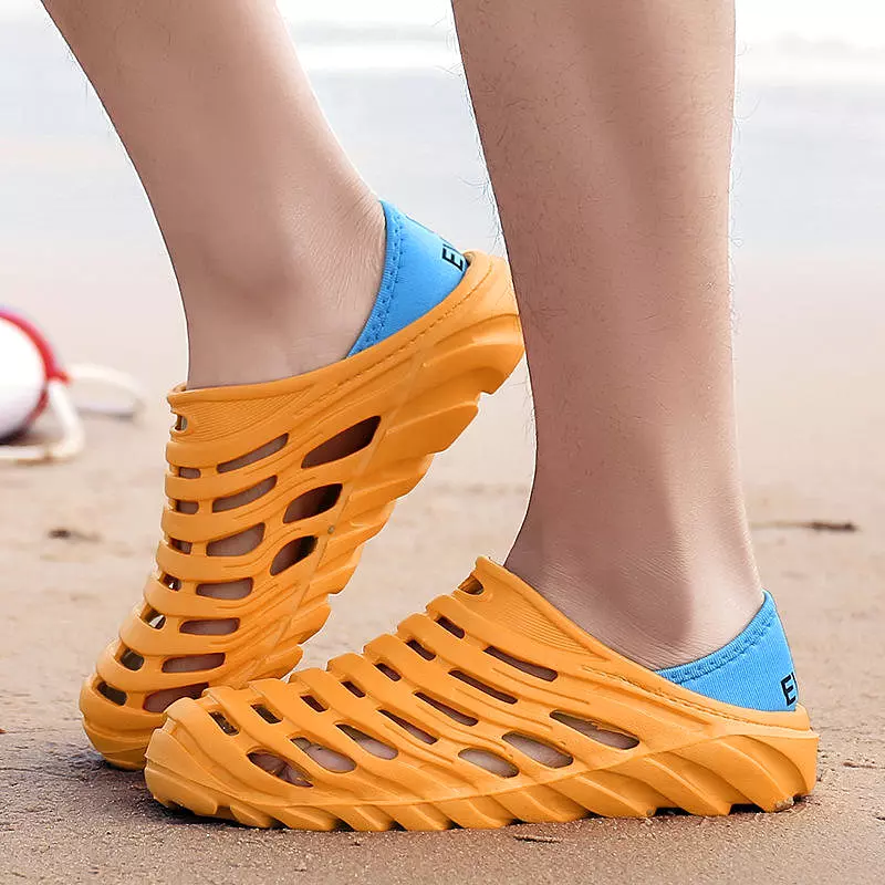 Men's Beach Casual Home Sandals Slipper Quick Drying Slippers Sandals Non-Slip Breathable