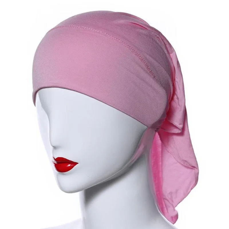 Muslim Headscarf Women Soft Comfortable Inner Hijab Caps Islamic Underscarf Hats PY3 SM6