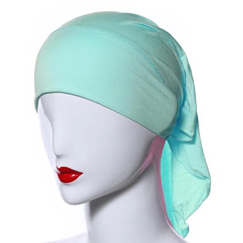 Muslim Headscarf Women Soft Comfortable Inner Hijab Caps Islamic Underscarf Hats PY3 SM6