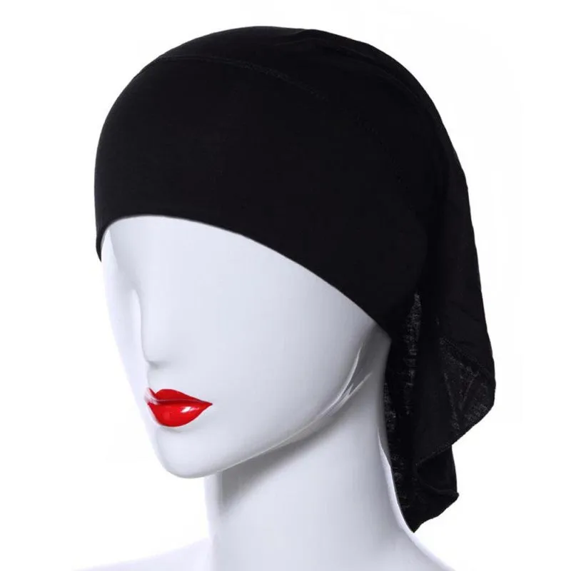 Muslim Headscarf Women Soft Comfortable Inner Hijab Caps Islamic Underscarf Hats PY3 SM6