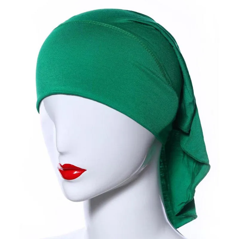 Muslim Headscarf Women Soft Comfortable Inner Hijab Caps Islamic Underscarf Hats PY3 SM6