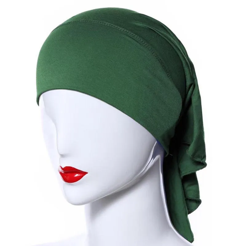 Muslim Headscarf Women Soft Comfortable Inner Hijab Caps Islamic Underscarf Hats PY3 SM6