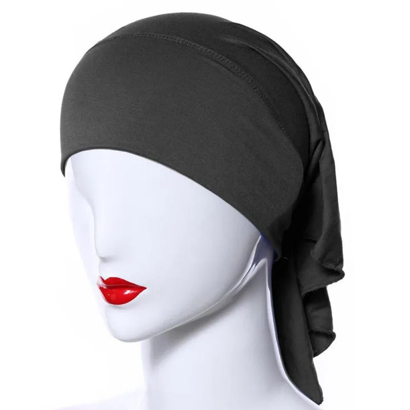 Muslim Headscarf Women Soft Comfortable Inner Hijab Caps Islamic Underscarf Hats PY3 SM6