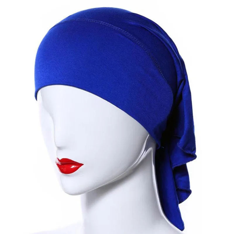 Muslim Headscarf Women Soft Comfortable Inner Hijab Caps Islamic Underscarf Hats PY3 SM6