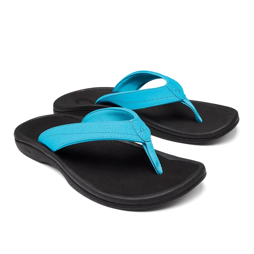 Olukai Women's Ohana Beach Sandals - Turquoise/Onyx