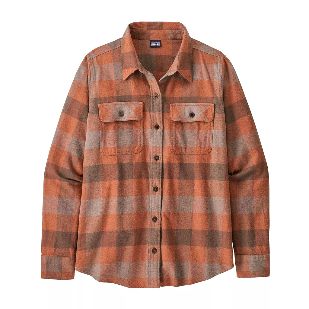 Patagonia Women's Long Sleeve Organic Cotton Midweight Fjord Flannel Shirt - Past Season