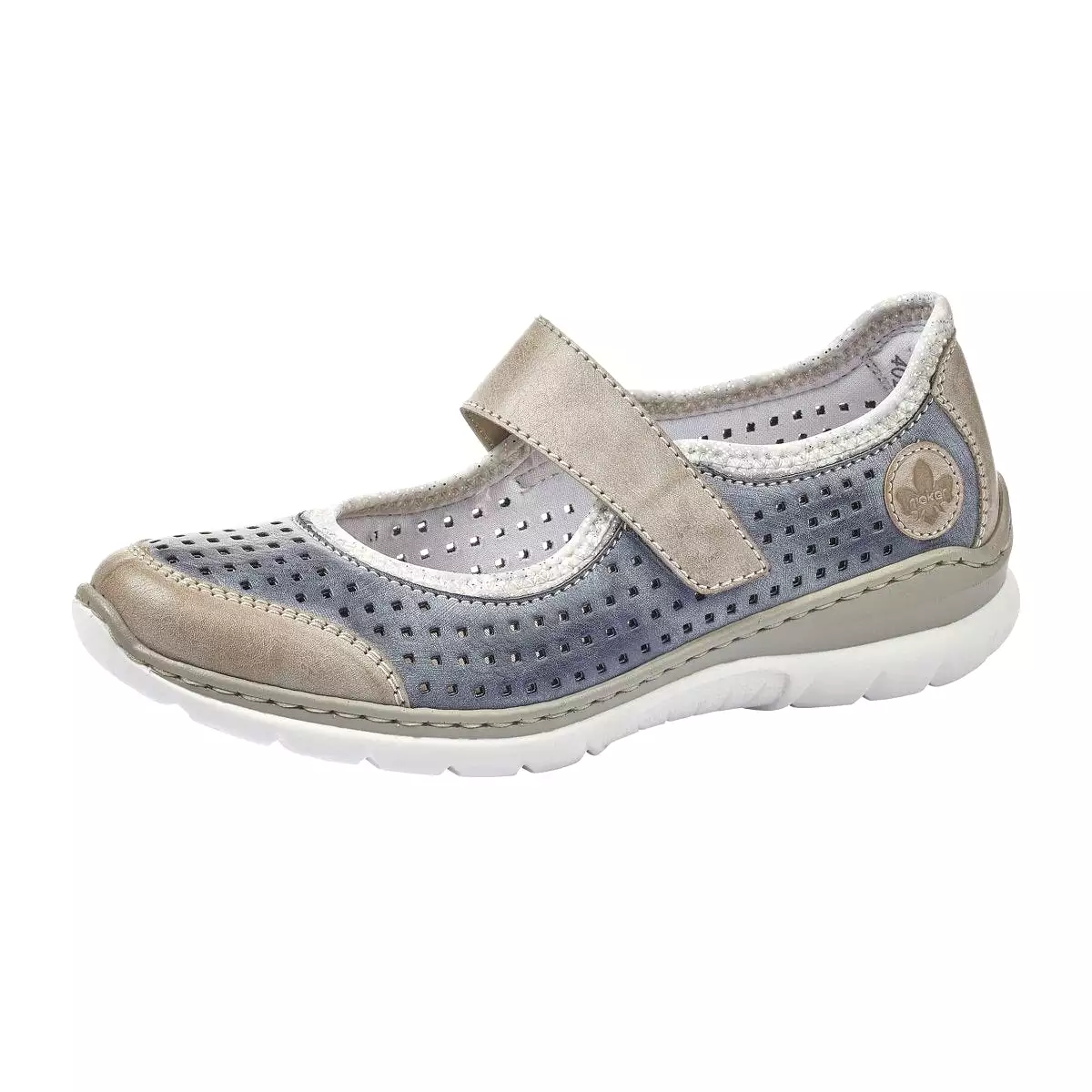 Rieker Women's L32B5-42 Blue/Grey