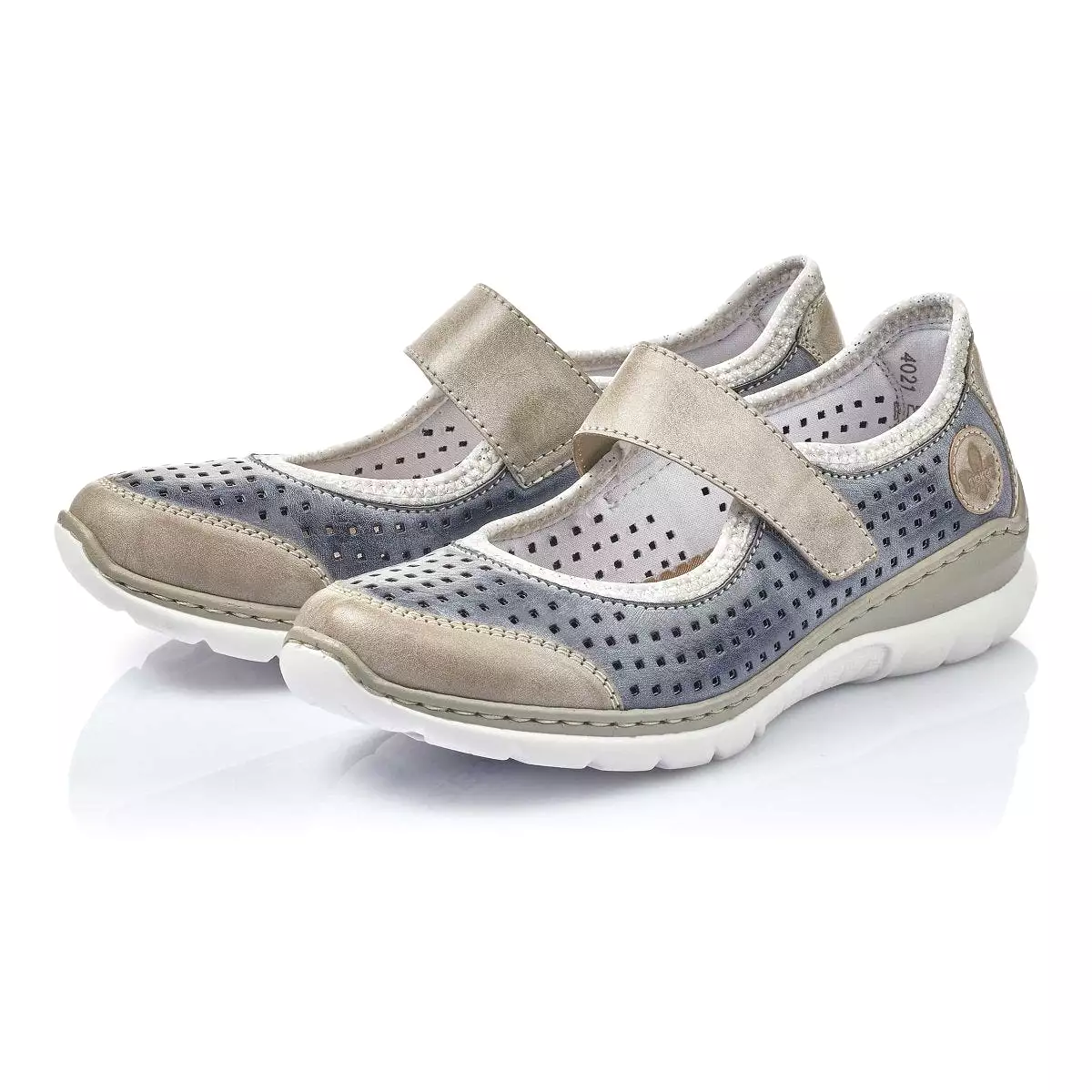 Rieker Women's L32B5-42 Blue/Grey