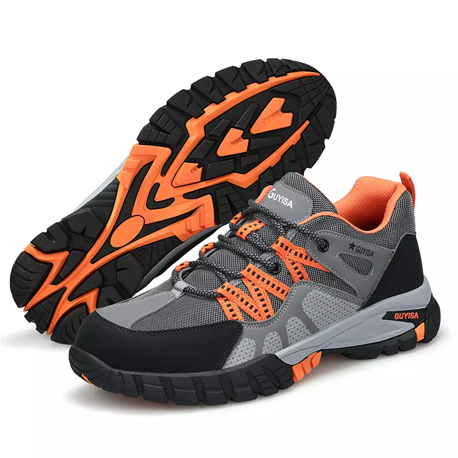 Safety Steel Toe Work Shoe for Men Lightweight Sneaker Slip Indestructible Shoes