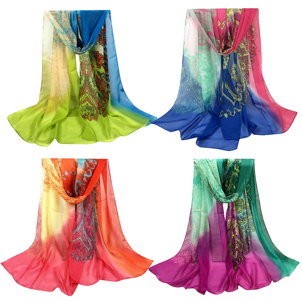 Scarf Beach poncho Chiffon Scarves From India Sexy Shawls and Scarves Women Casual Long Soft Wrap scarfs Ladies