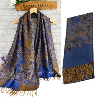 ScarfWomen glamorous Lady National Wind Jacquard Scarf Wrap Stole Neck Wrap shawls and scarves