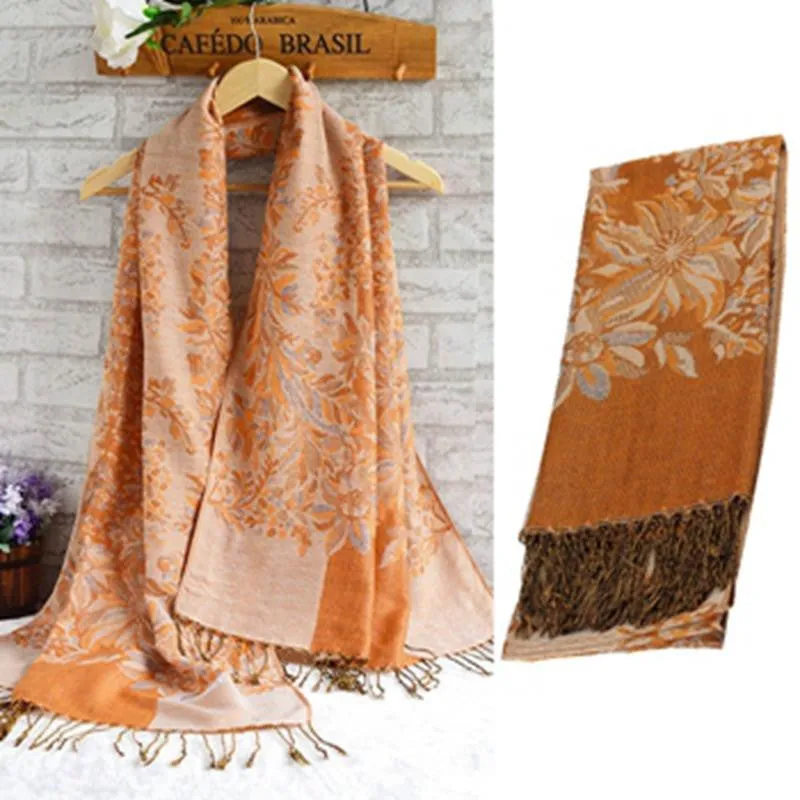 ScarfWomen glamorous Lady National Wind Jacquard Scarf Wrap Stole Neck Wrap shawls and scarves