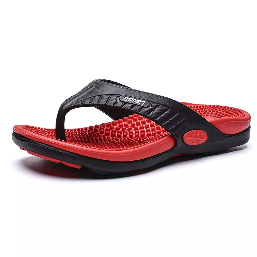 Summer Men Slippers Massage Sandals Beach Flip-flops Comfortable Casual Fashion Shoes