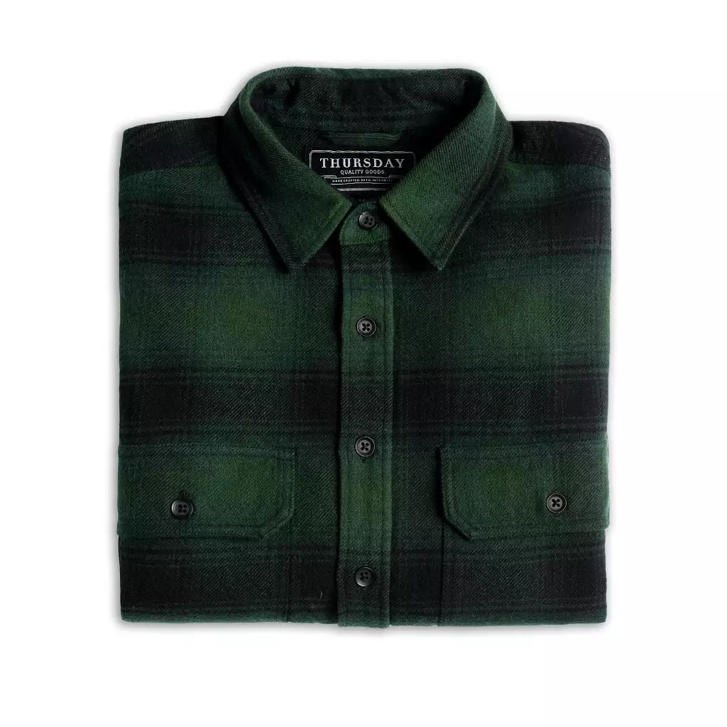 Summit Flannel Shirt | Evergreen