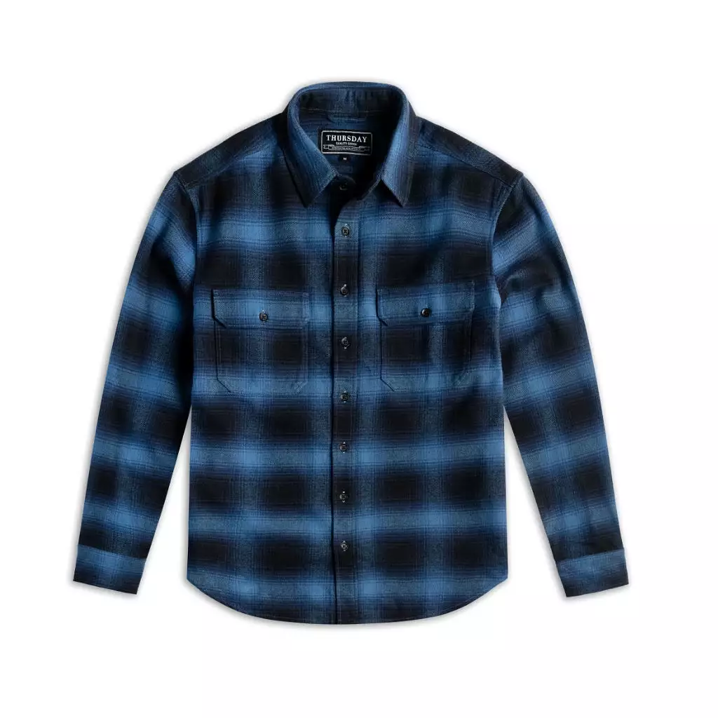 Summit Flannel Shirt | Navy