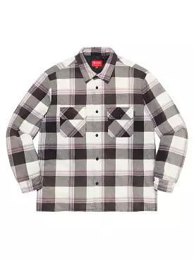 Supreme Quilted Flannel Shirt White [FW20]