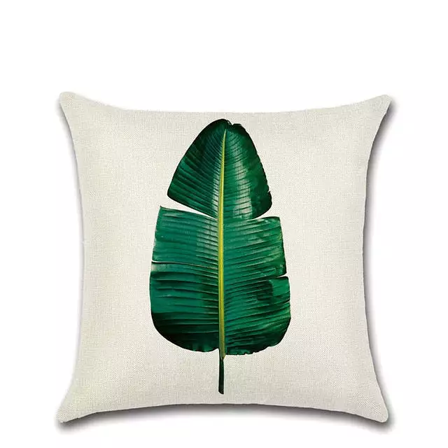 Tropical Plants Cactus Monstera Summer Decorative Throw Pillows