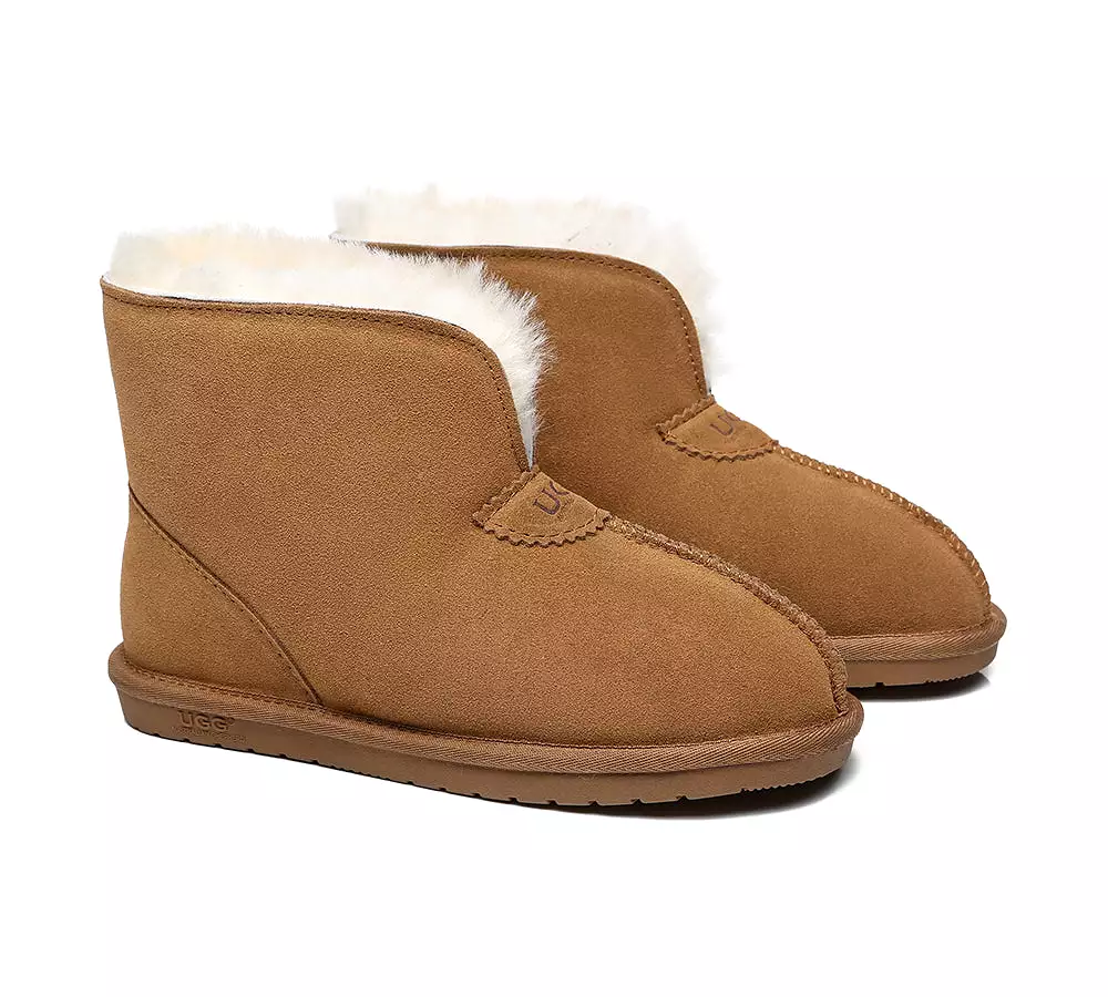 UGG Australian Shepherd Parker Unisex Ankle Premium Double-Face Sheepskin Home Water-Resistant Slipper