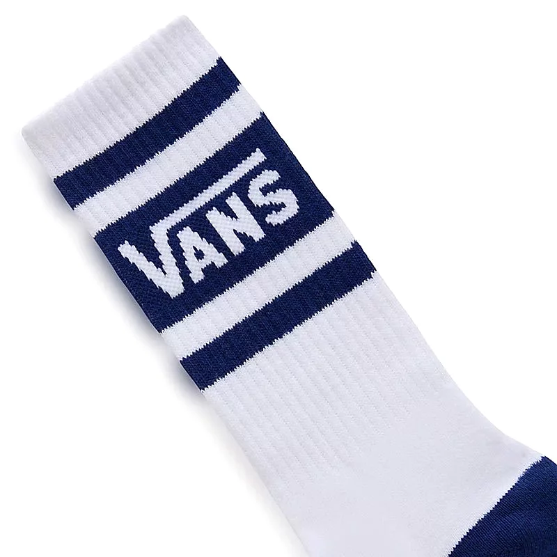 VANS UNISEX DROP V BLUE/WHITE CREW SOCKS