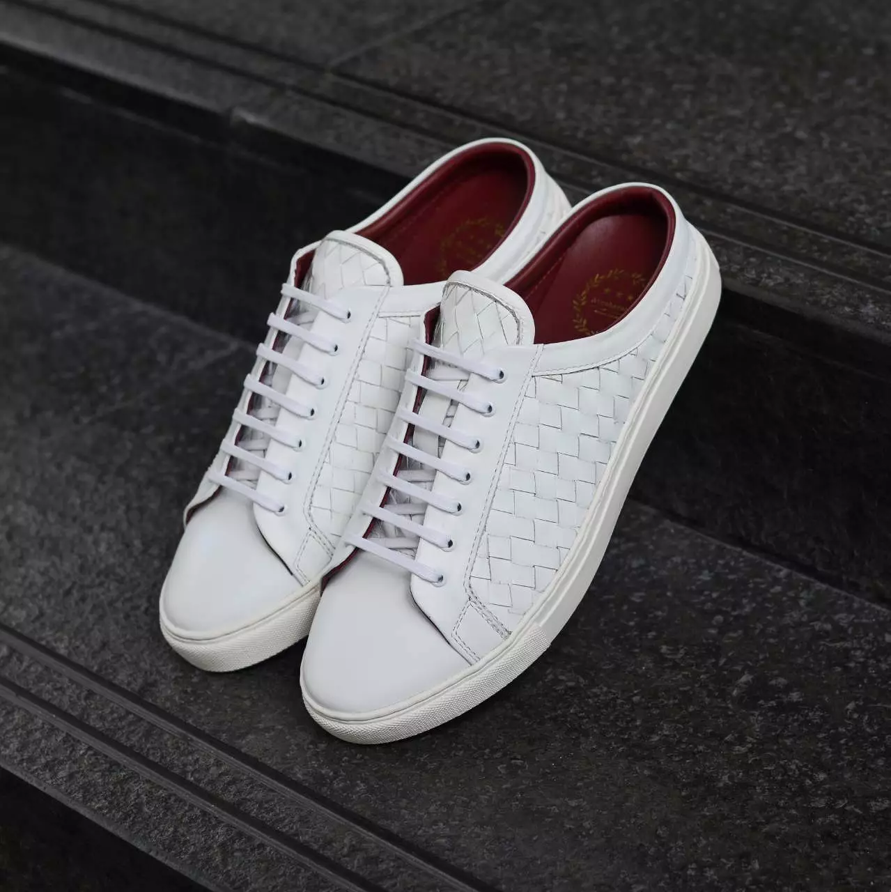 W443 Woven Sneaker Winter White x Slip on