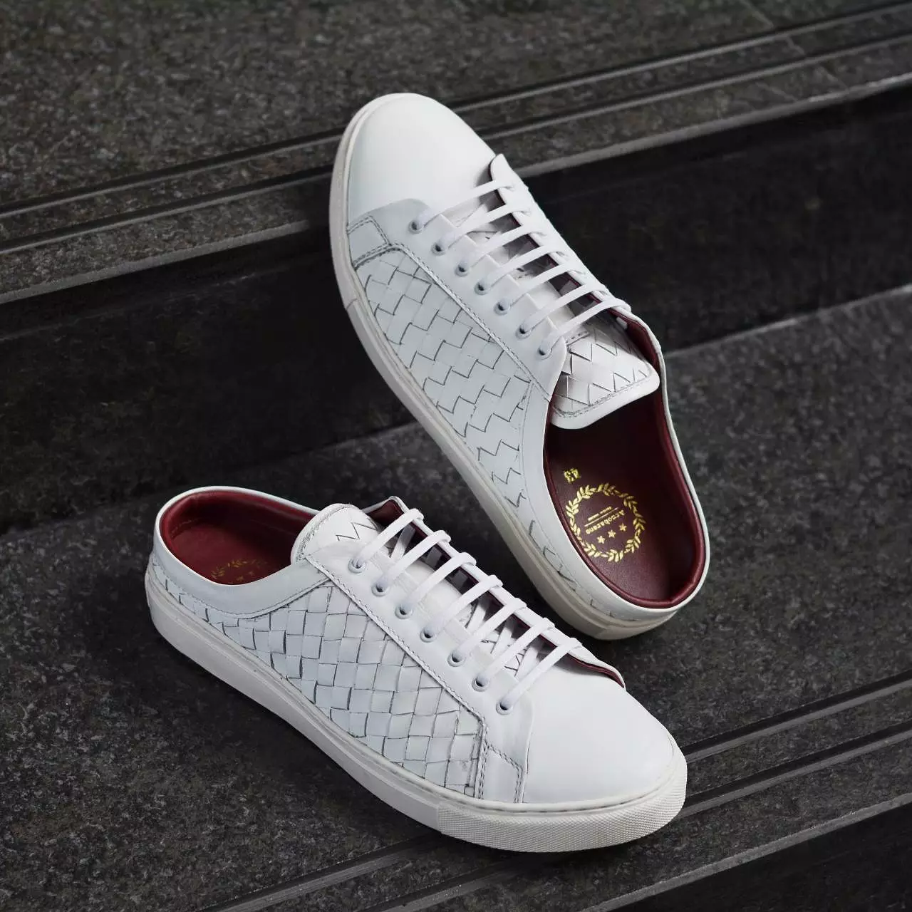 W443 Woven Sneaker Winter White x Slip on