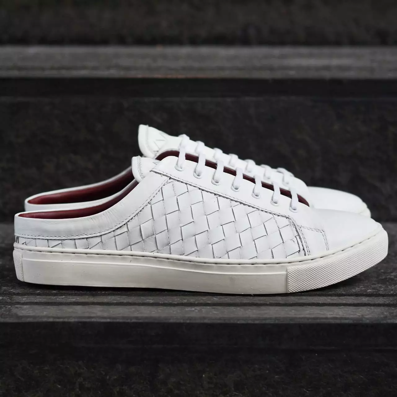 W443 Woven Sneaker Winter White x Slip on