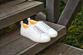 W443 Woven Sneaker Winter White